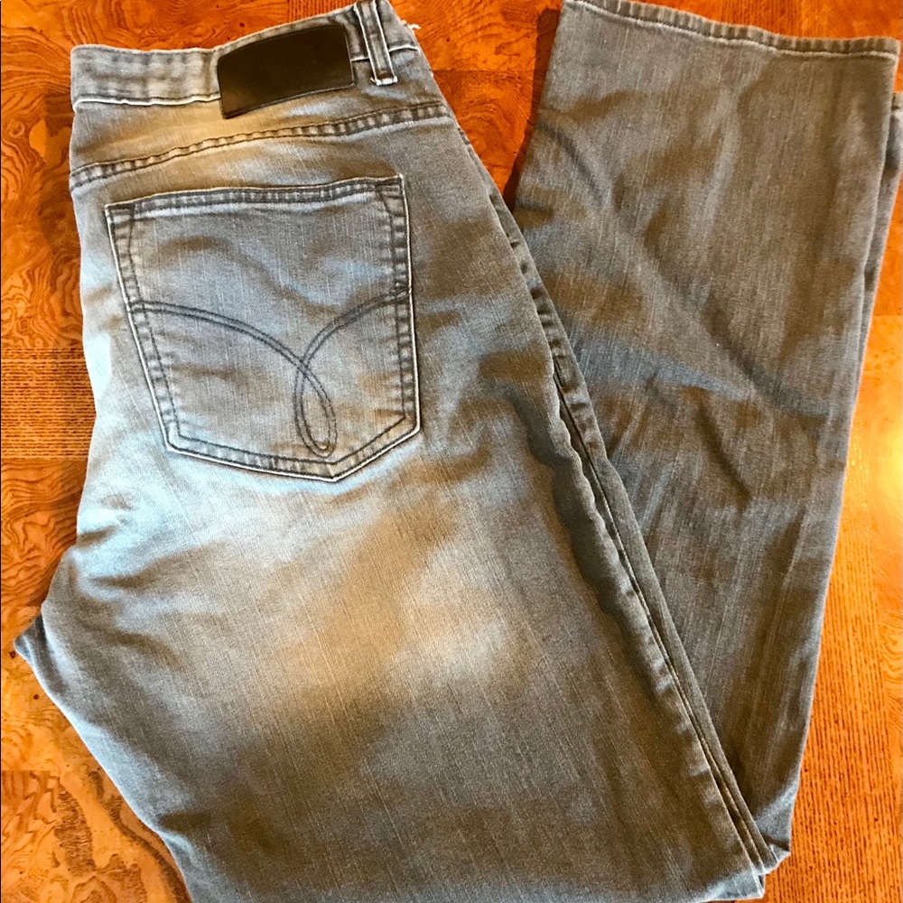 Calvin Klein Gray Jeans 38x32